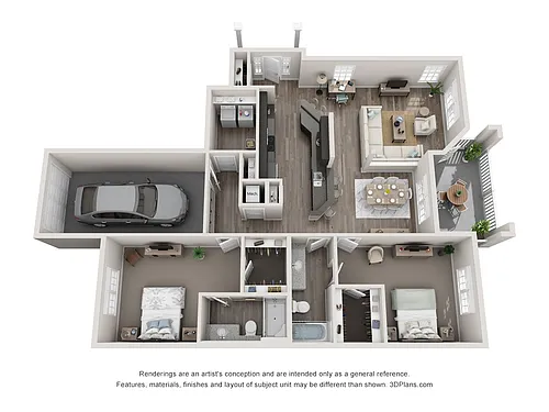 Floor plan The Cumberland- Attached Garage