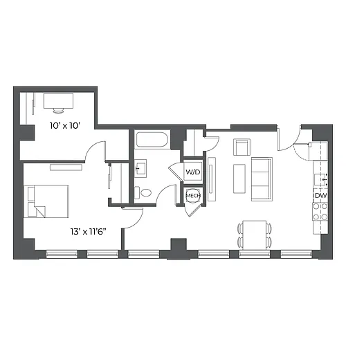 Floor plan The Boone