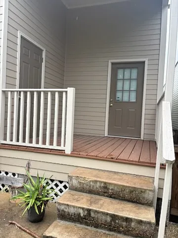 Back porch into yard