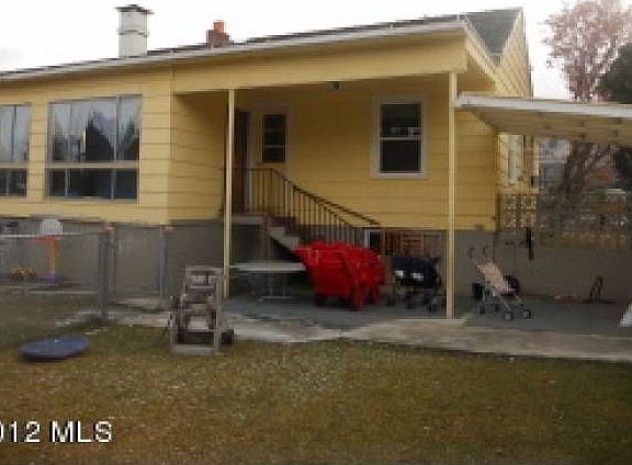 Backyard view of home