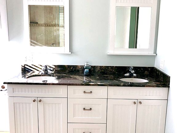 Granite dual vanity master