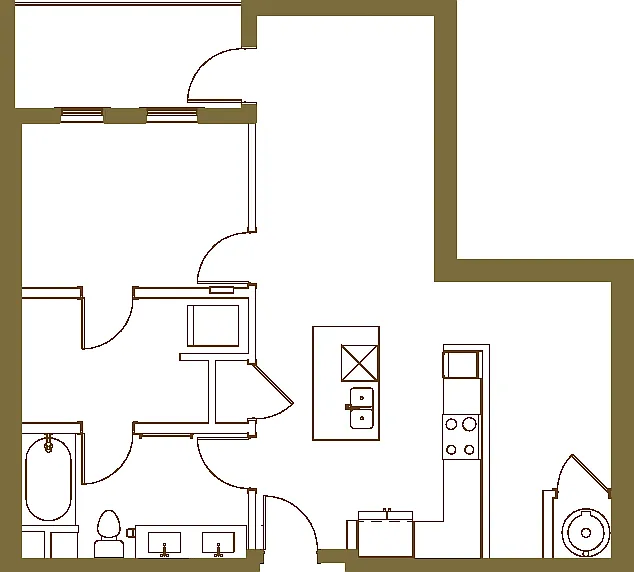 Floor plan 1B