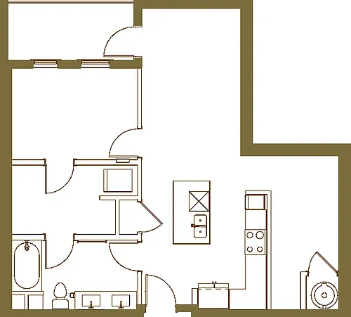 Floor plan 1B