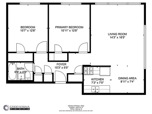 Floor plan 2 Bedroom
