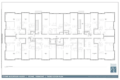 Floor plan Mountain Haus 1 - One Bedrooms