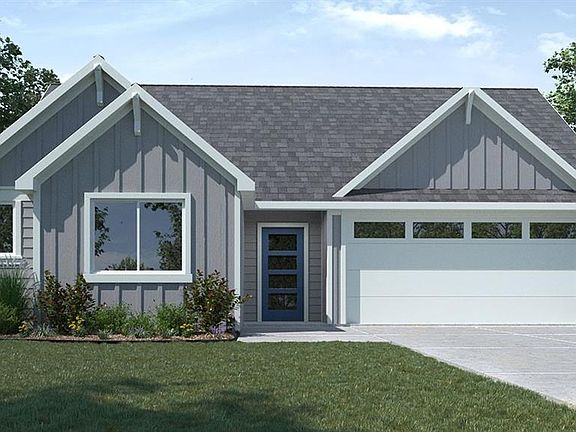 D.R. Horton Express Homes Fargo Floorplan Elevation F. Photos shown here may not depict the specified home & features included are for illustration purposes only