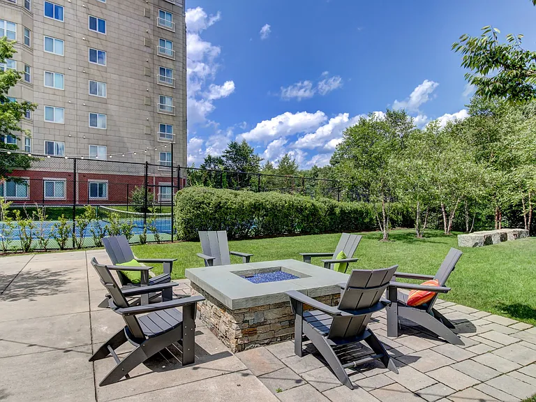Outdoor Living Firepit and Green Space