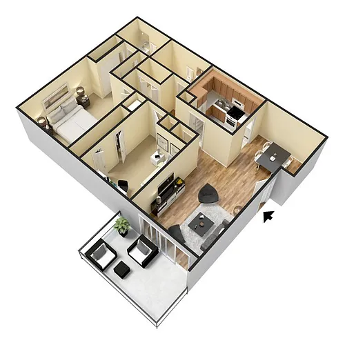 Floor plan B2 Garden