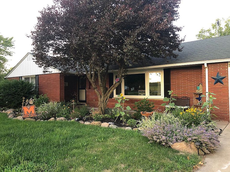 Perennials surround house