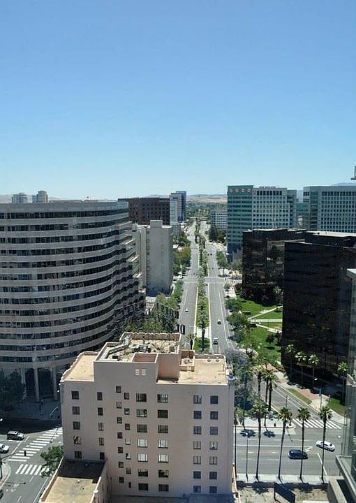 view from the unit and balcony, Almaden Blvd