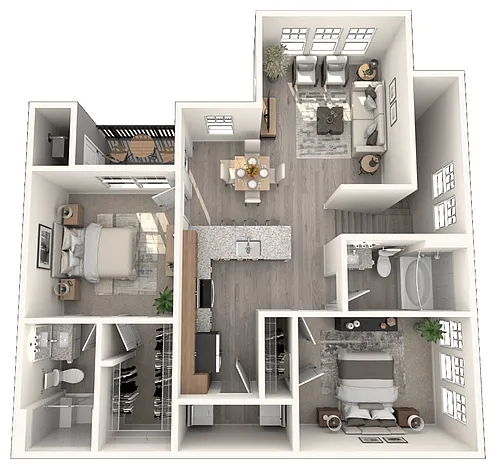 Floor plan B1U with Garage