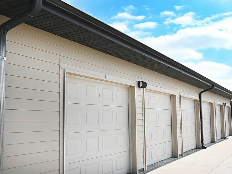 Garages located at The Sterling Grand Island.