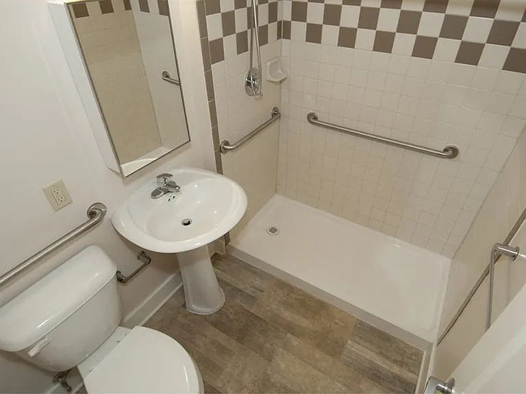 Bathroom in a 1 Bedroom Apartment