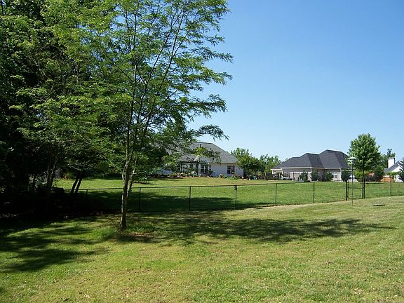 large fenced backyard