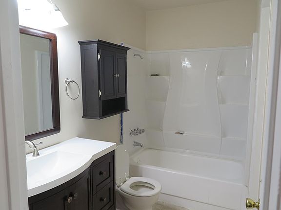 Newly remodeled cabinets and tub area