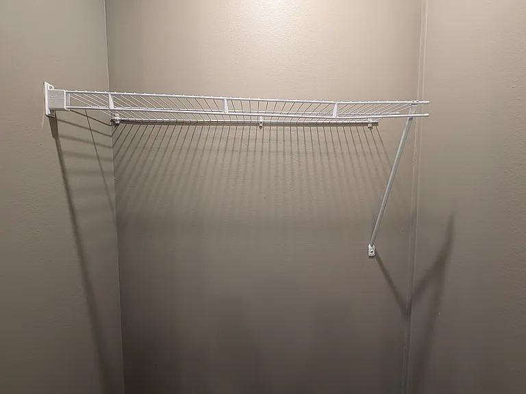 lighted closet in 3rd bedroom