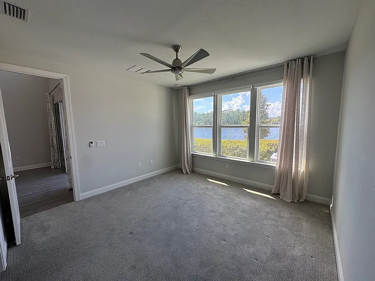 Master bedroom with water views