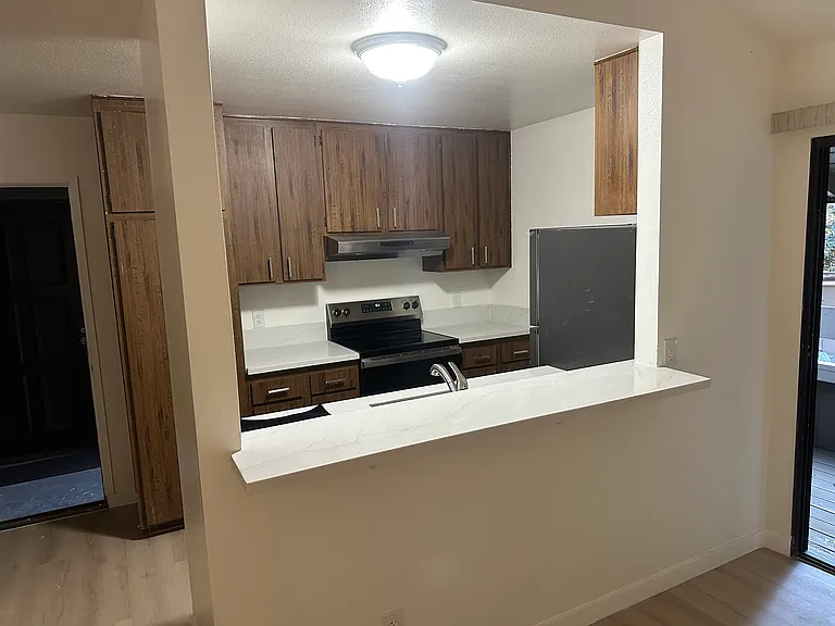 New marble bar, new cabinet handles, all new everything!