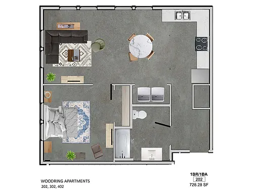 Floor plan 2 Bedroom Apartment