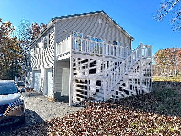 This is the stairs to the unit and the deck from outside