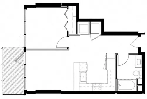 Floor plan 1E