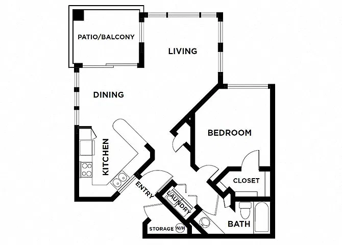 Floor plan One Bedroom