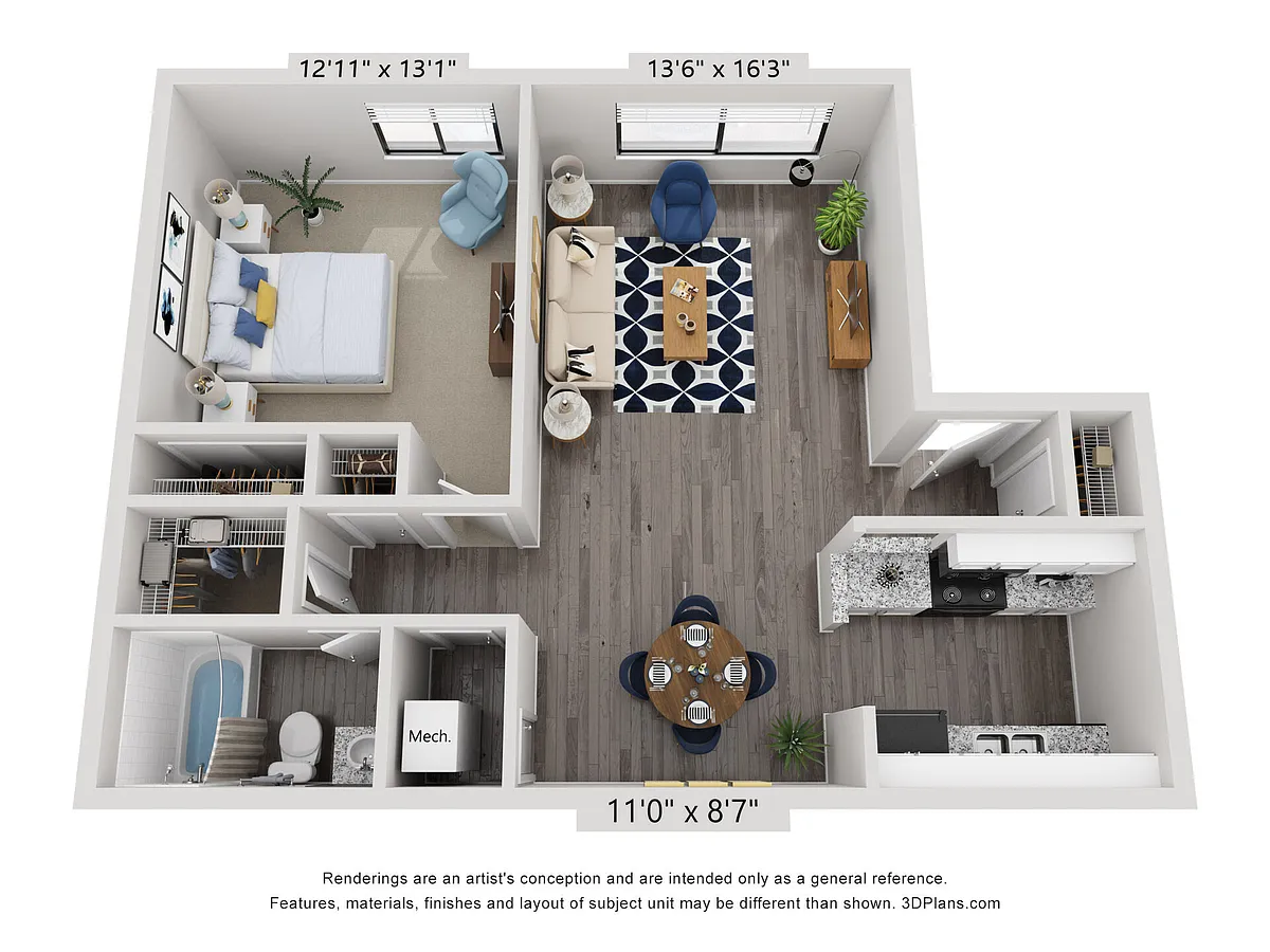 Floor plan The Brookwood Renovated
