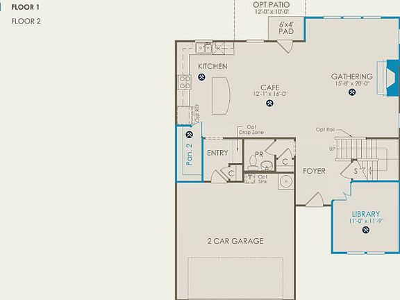 Newberry Floor Plan, Quick Move-In Home, Floor 1