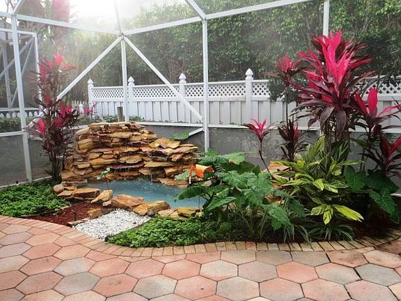 Patio waterfall