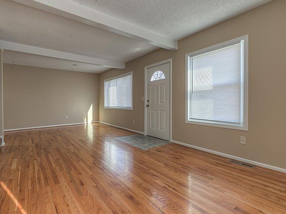 Entryway and living room.