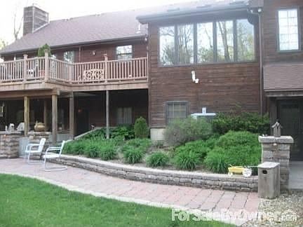 Patio and back of sunroom