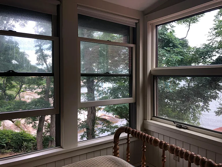 View from second floor twin bedroom