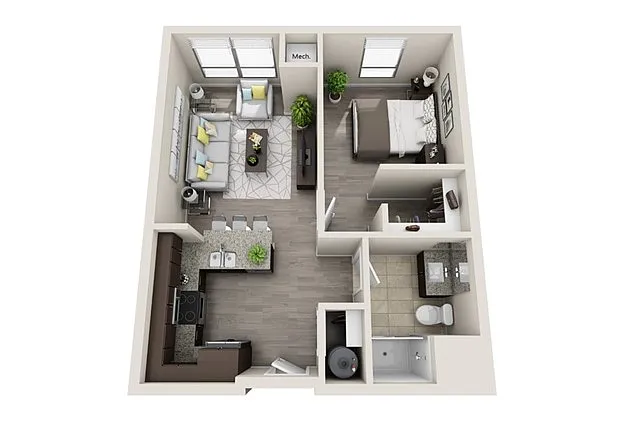 Floor plan 1 Bed