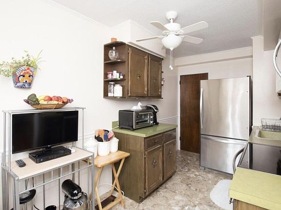 kitchen with stainless-steel appliances