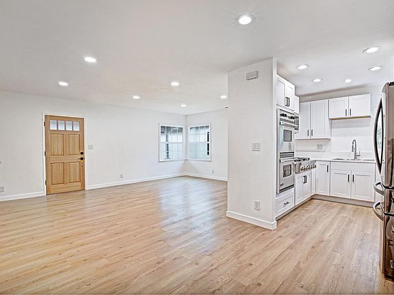 View coming out of the entertainment/family room