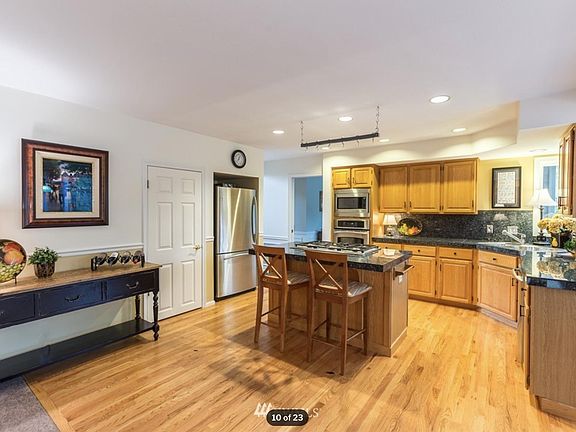 Kitchen with granite countertop