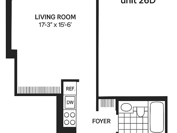 2nd image of 500 W 43rd St APT 26D