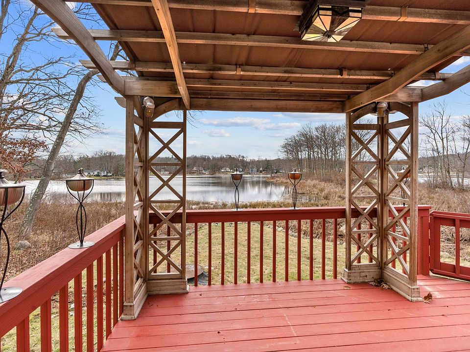 View off deck straight out over water