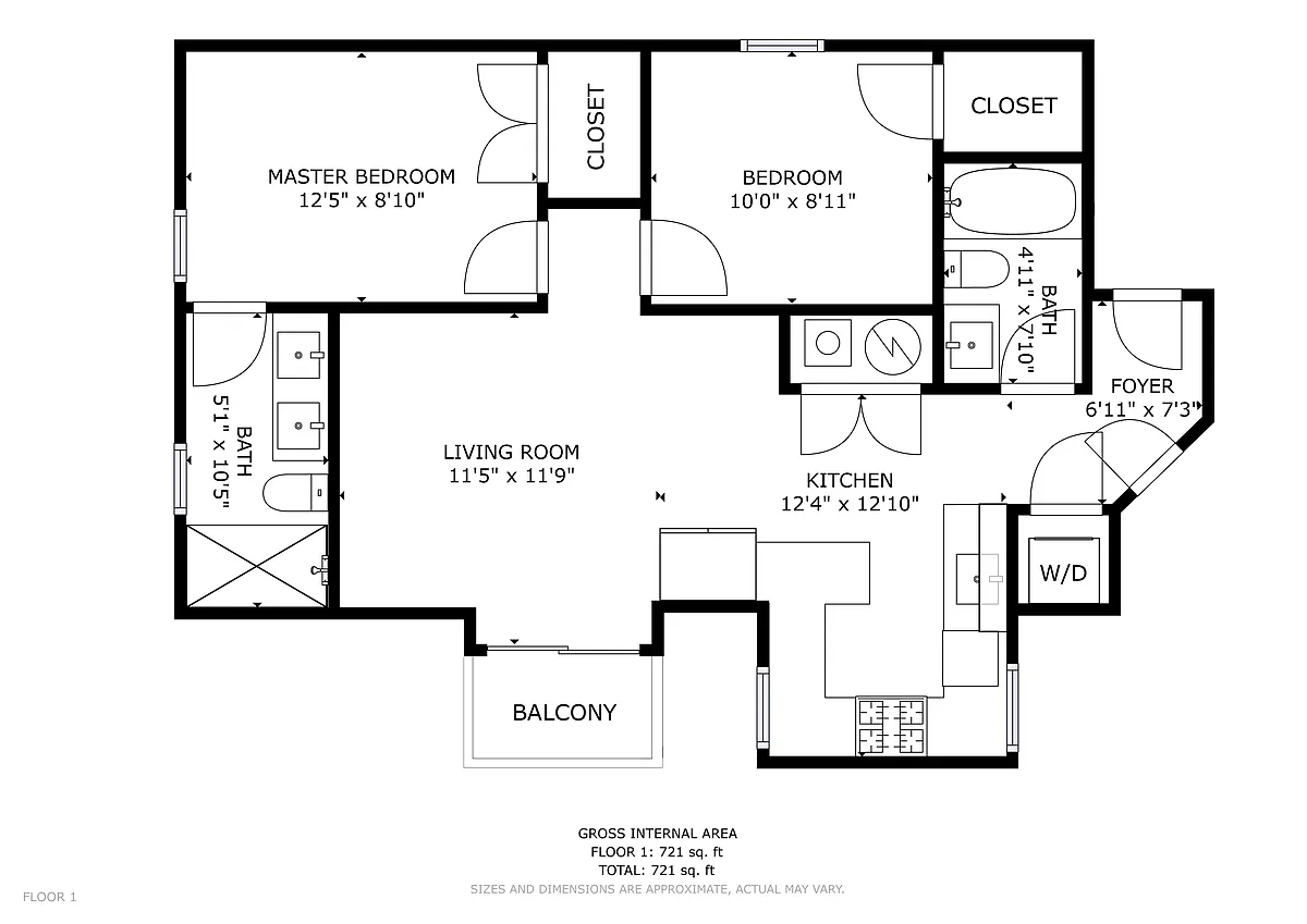 Floor plan Two Bedroom