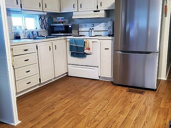 Kitchen,  new fridge. 