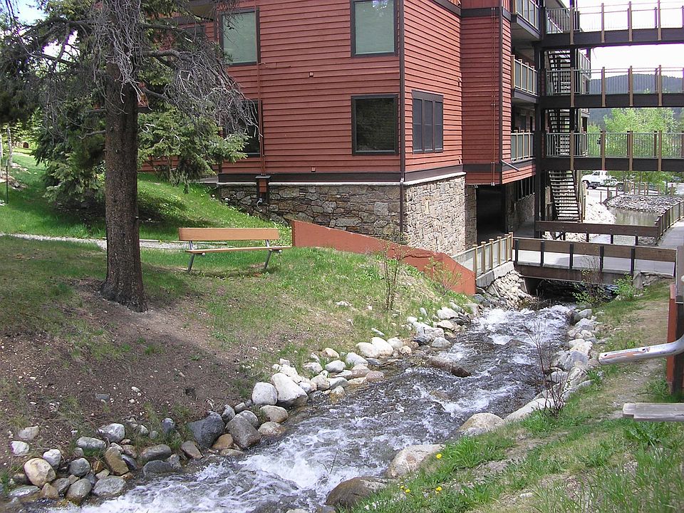 Sawmill Creek runs right below living Room windows.