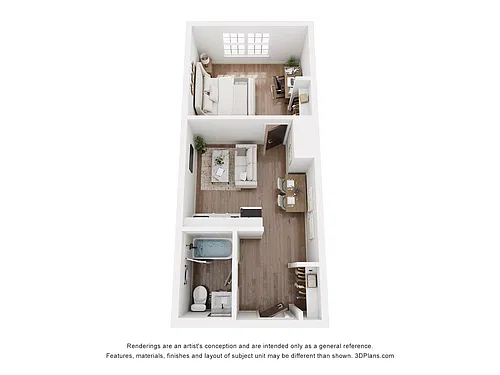 Floor plan One Bedroom