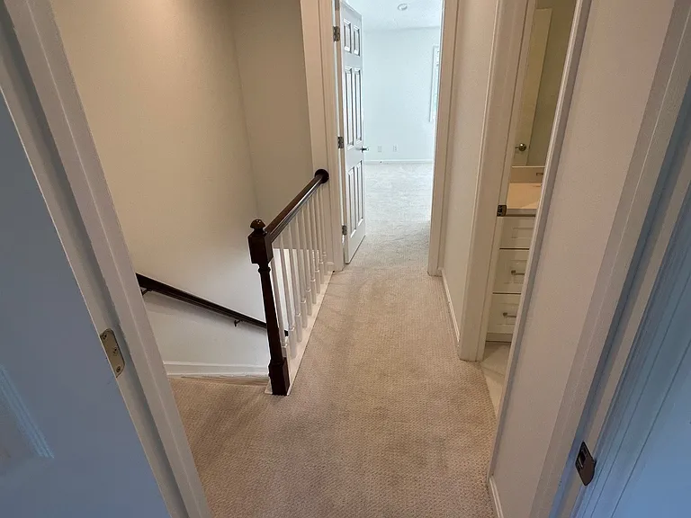 upstairs hallway, bathroom 1