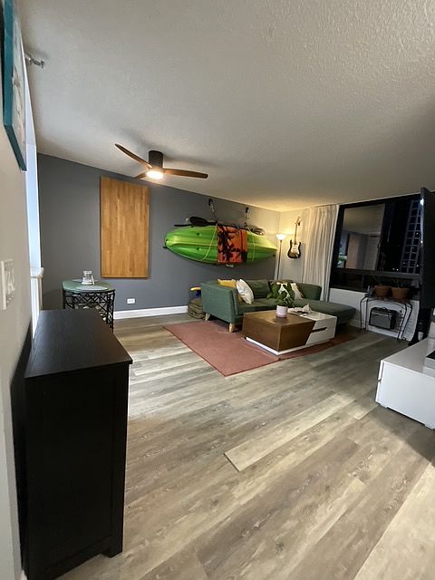 living room from foyer entryway