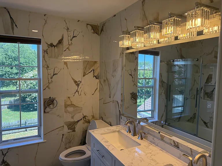hallway full bathroom