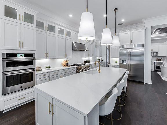 Luxuriously appointed kitchen with designer finishes