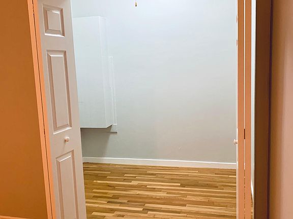 Walk-in closet in bedroom