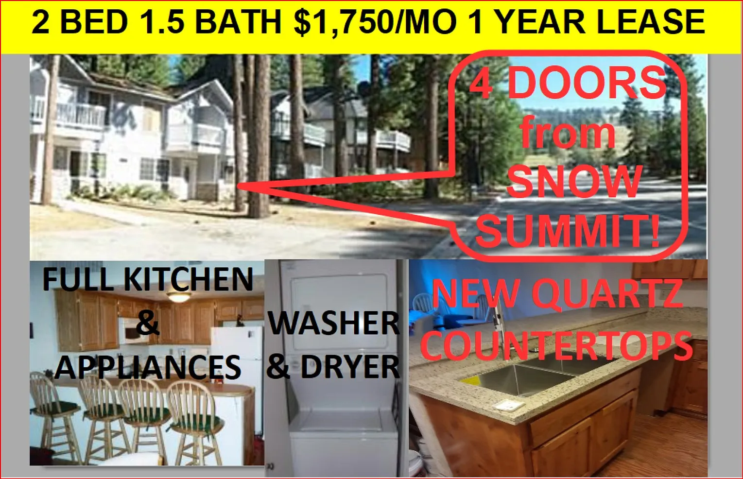 2 bed, 1.5 bath, 1280 sqft, $1,800 — Photo 1