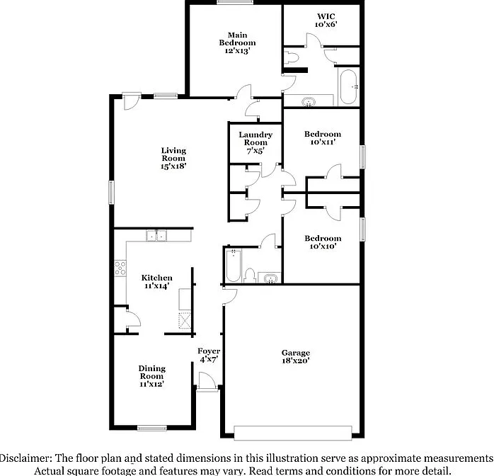 3 bed, 2.0 bath, 1552 sqft, $2,035 — Photo 2