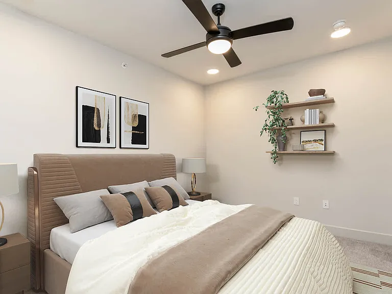 Carpeted Bedroom